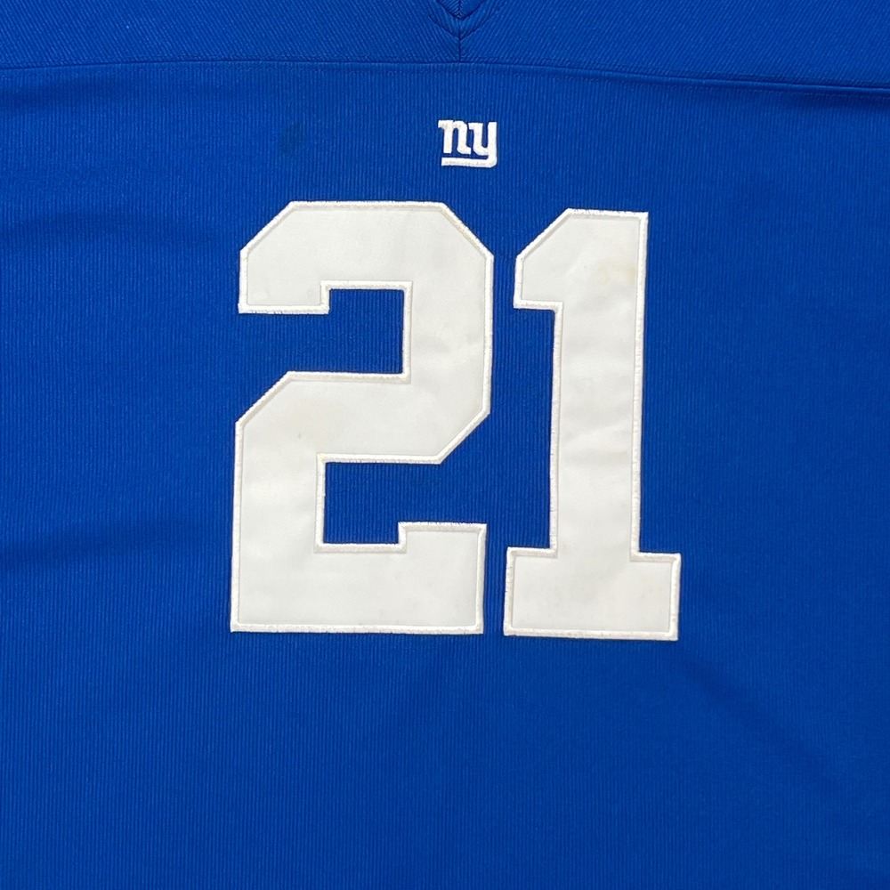 Reebok NFL New York Giants Tiki Barber 21 Jersey Blue XL R702W 06 - Picture 6 of 12